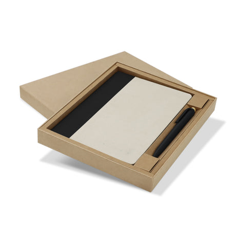 Paulo Notebook and Pen Gift Set - Black