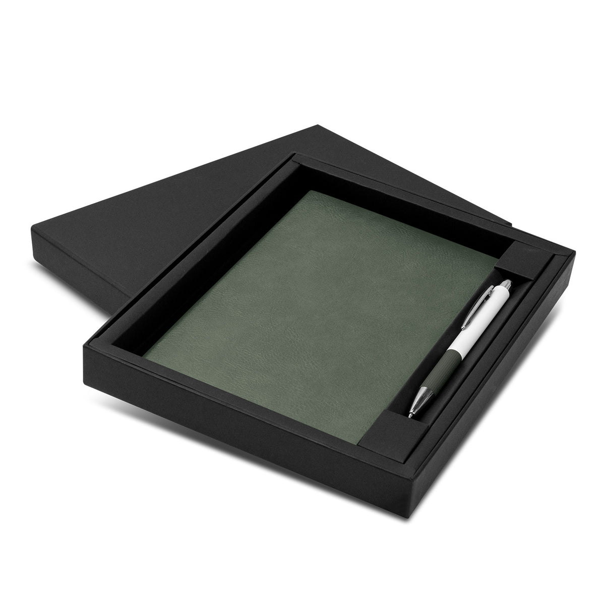 Genoa Notebook and Pen Gift Set - Grey