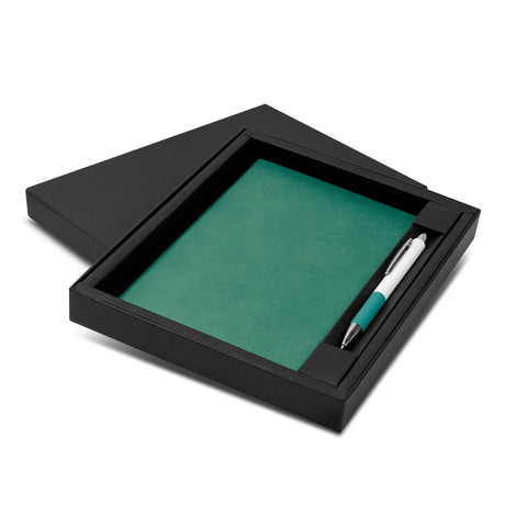 Genoa Notebook and Pen Gift Set - Teal