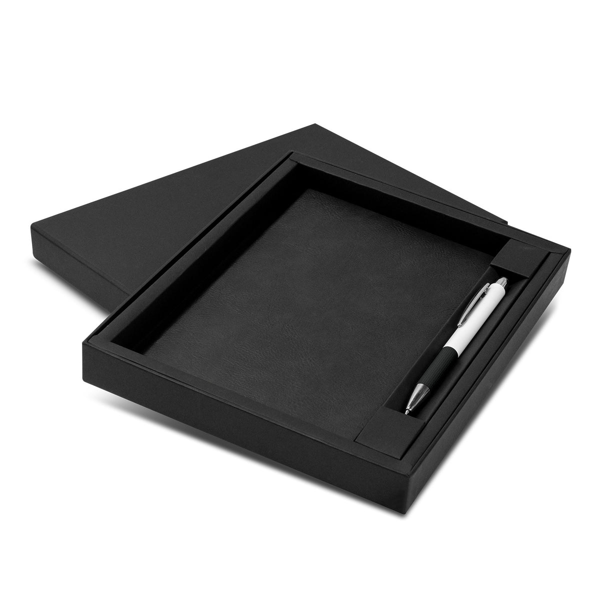 Genoa Notebook and Pen Gift Set - Black