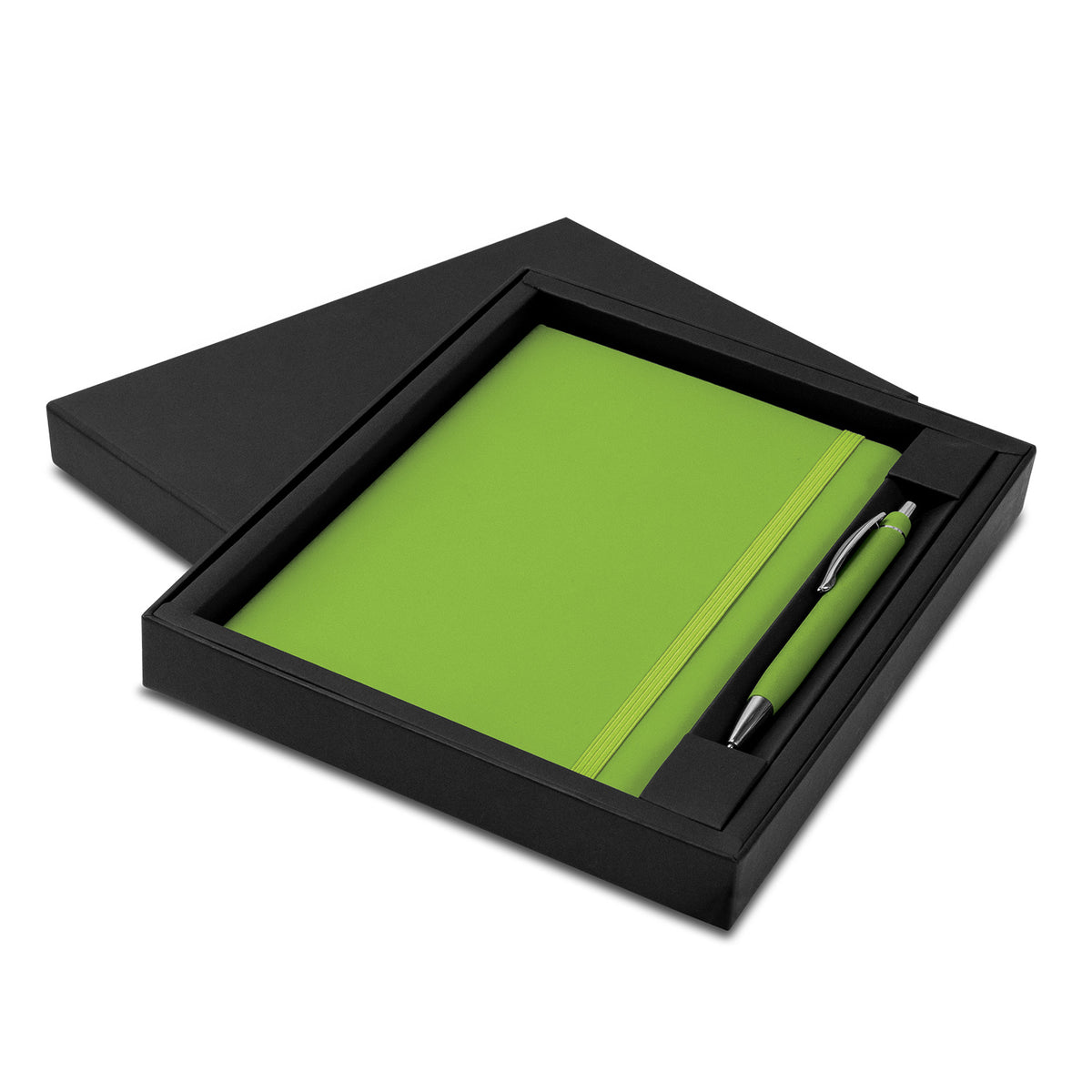 Omega Notebook and Pen Gift Set - Bright Green