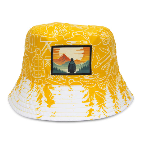 Sonny Custom Bucket Hat with Full Colour Patch - Rectangle Patch
