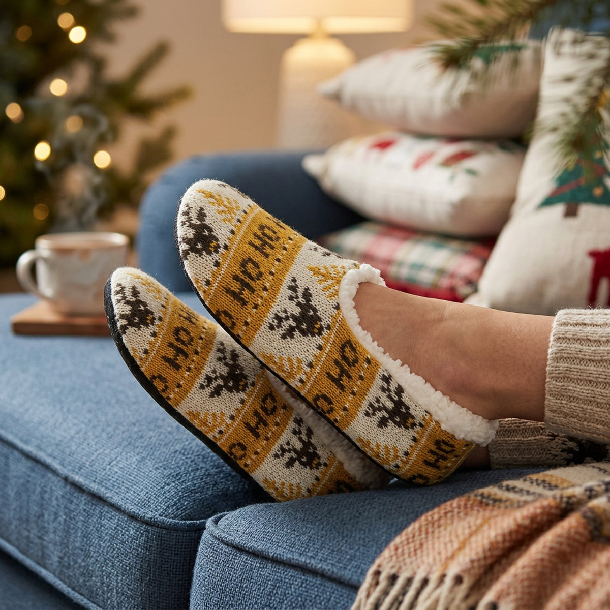 Custom Knitted Slippers - Feature
