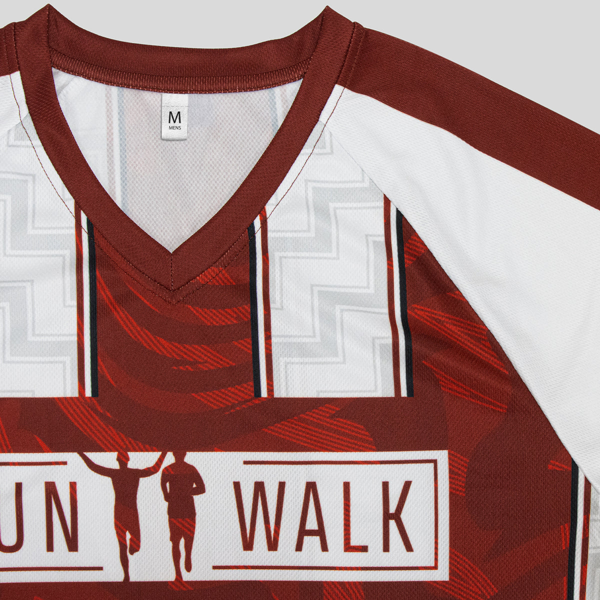 Custom Mens Active V-Neck T-Shirt - Detail