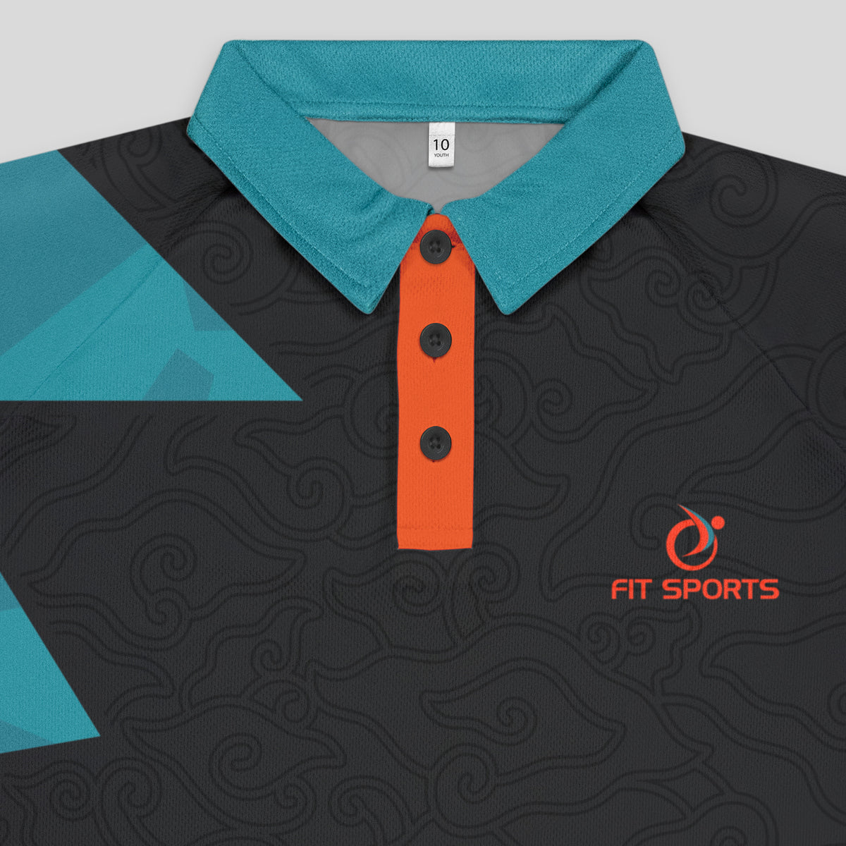 Custom Youth Active Polo - Detail