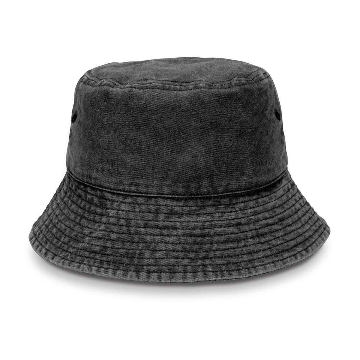 Bondi Washed Bucket Hat - Black