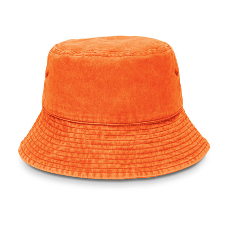 Bondi Washed Bucket Hat - Orange