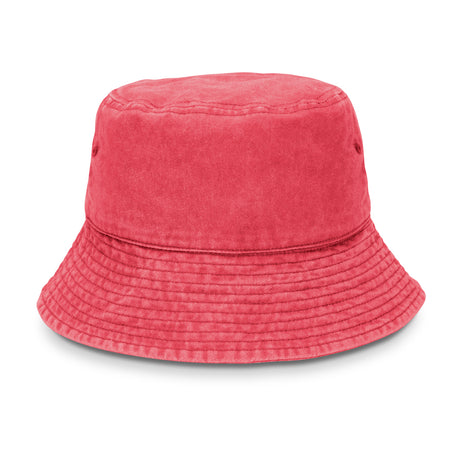 Bondi Washed Bucket Hat - Red