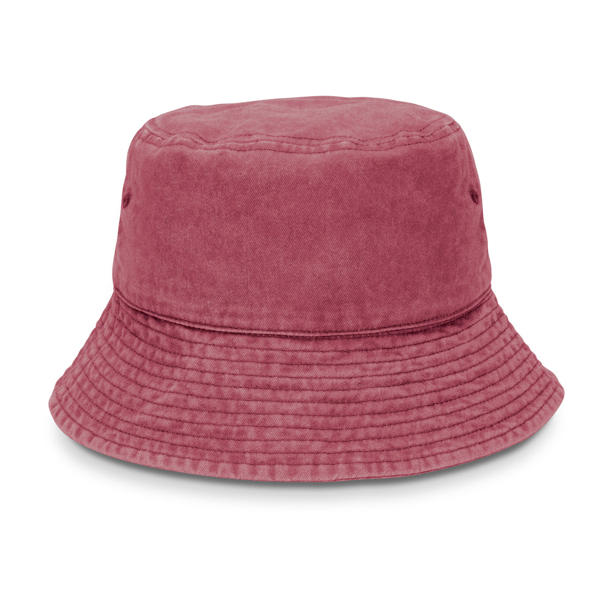 Bondi Washed Bucket Hat - Burgundy