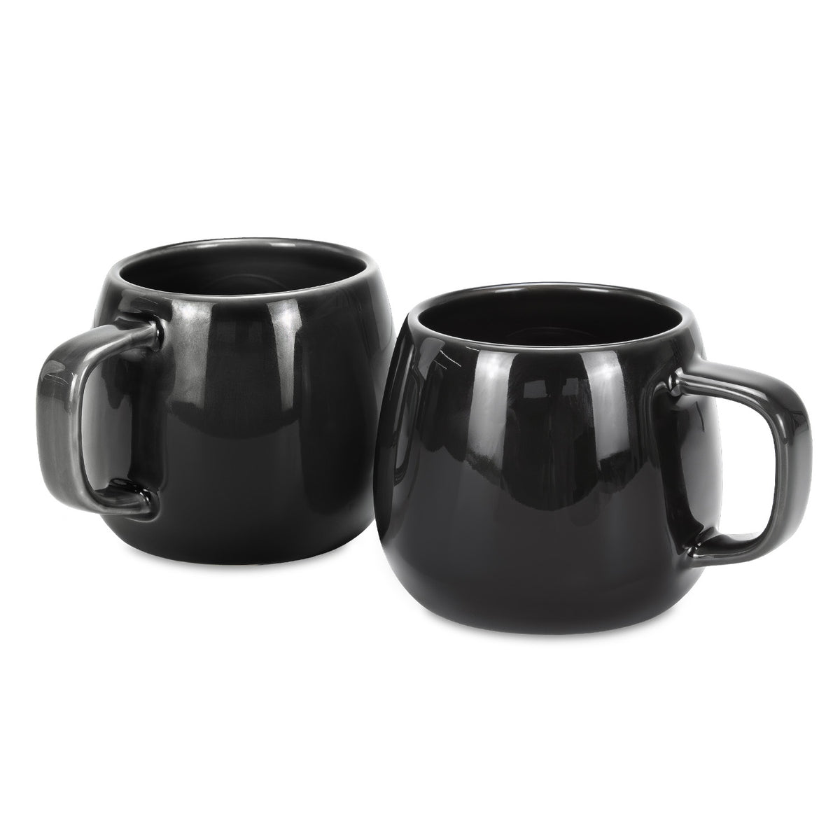 Keepsake Moda Coffee Mug – Set of 2 - Charcoal