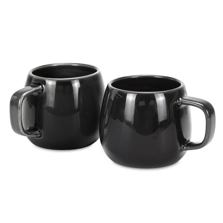 Keepsake Moda Coffee Mug – Set of 2 - Charcoal