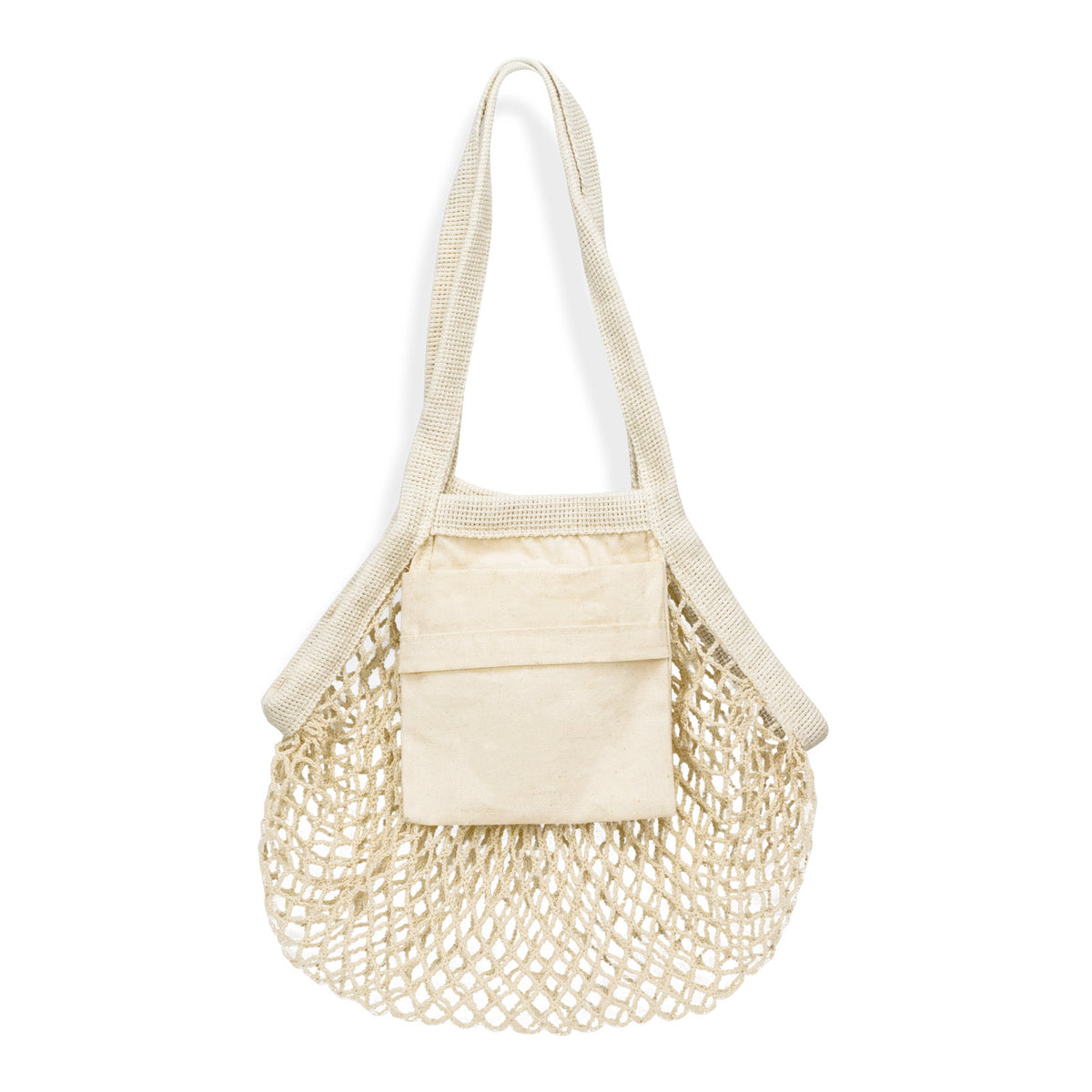 Cotton Mesh Foldaway Tote Bag - Small - Main