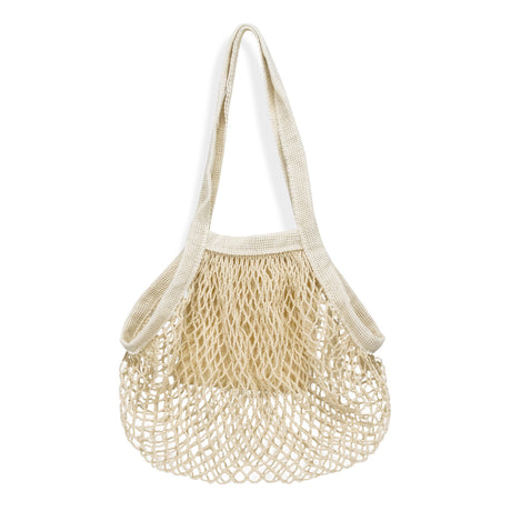 Cotton Mesh Foldaway Tote Bag - Small - Back