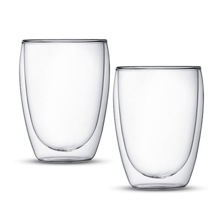Bodum Pavina Double Wall Glasses - Medium - Set of 2 - Clear