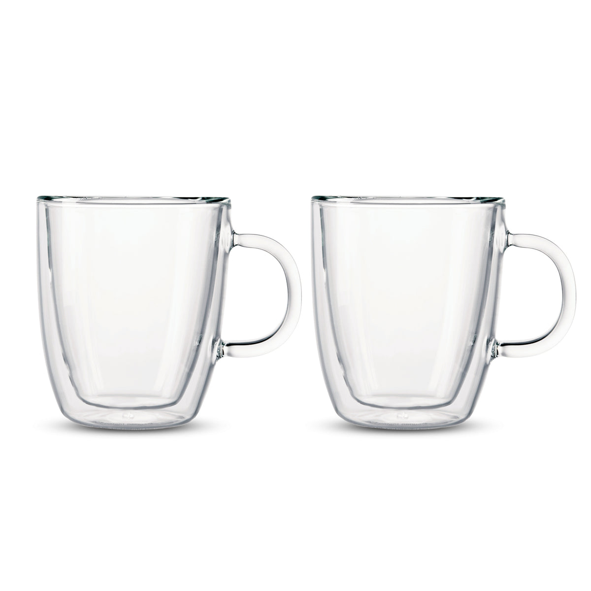 Bodum Bistro Double Wall Mugs - Set of 2 - Clear