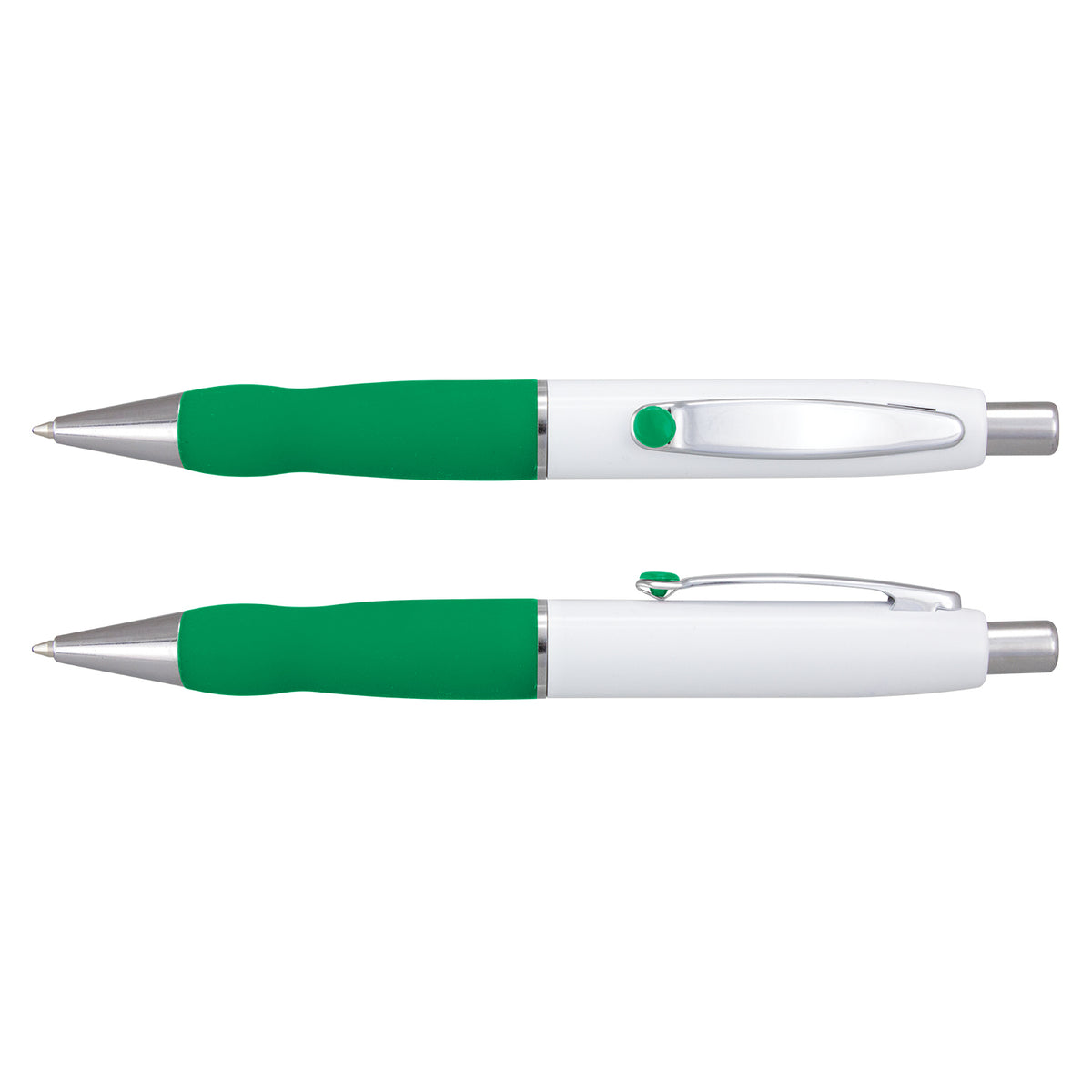 Turbo Pen - White Barrel - Dark Green