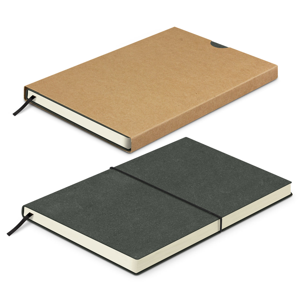 Phoenix Recycled Soft Cover Notebook - Black