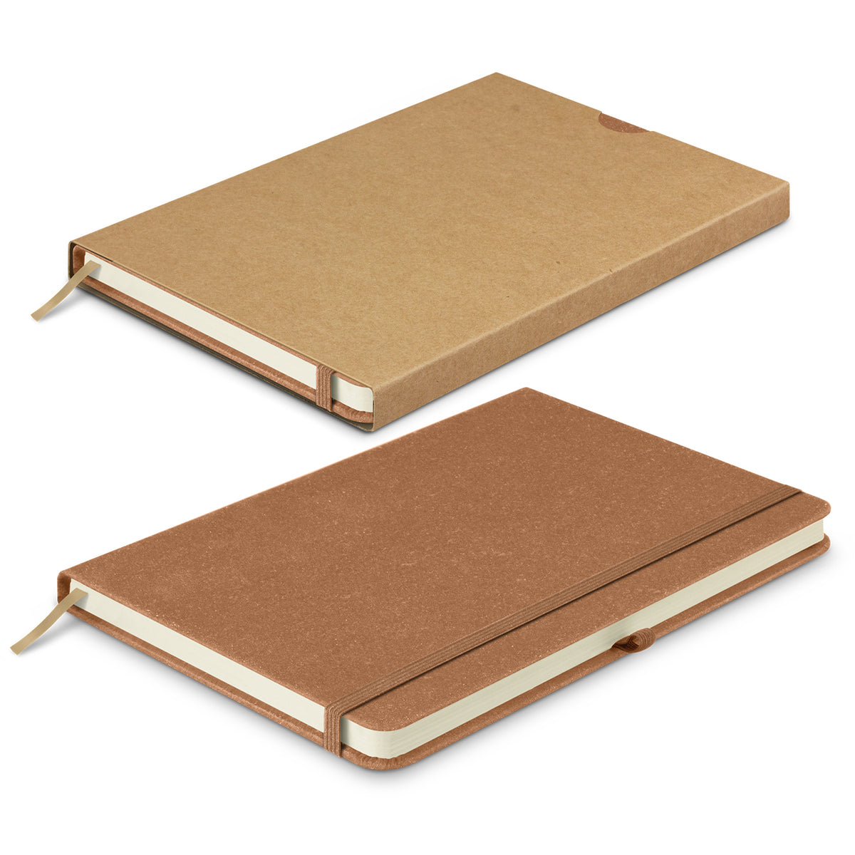 Phoenix Recycled Hard Cover Notebook - Natural