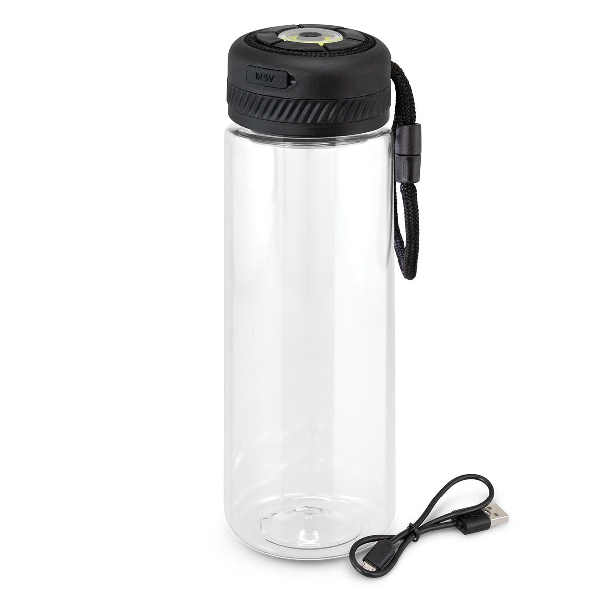 Lumino COB Light Bottle - Clear/Black