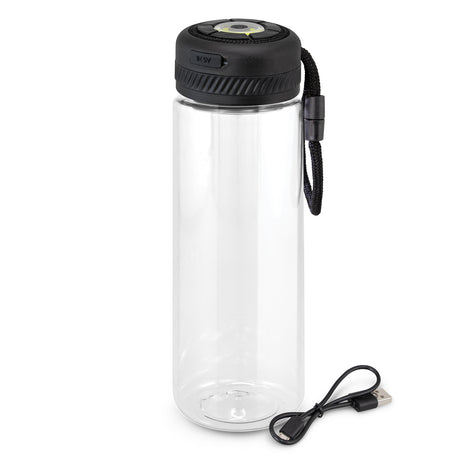 Lumino COB Light Bottle - Clear/Black