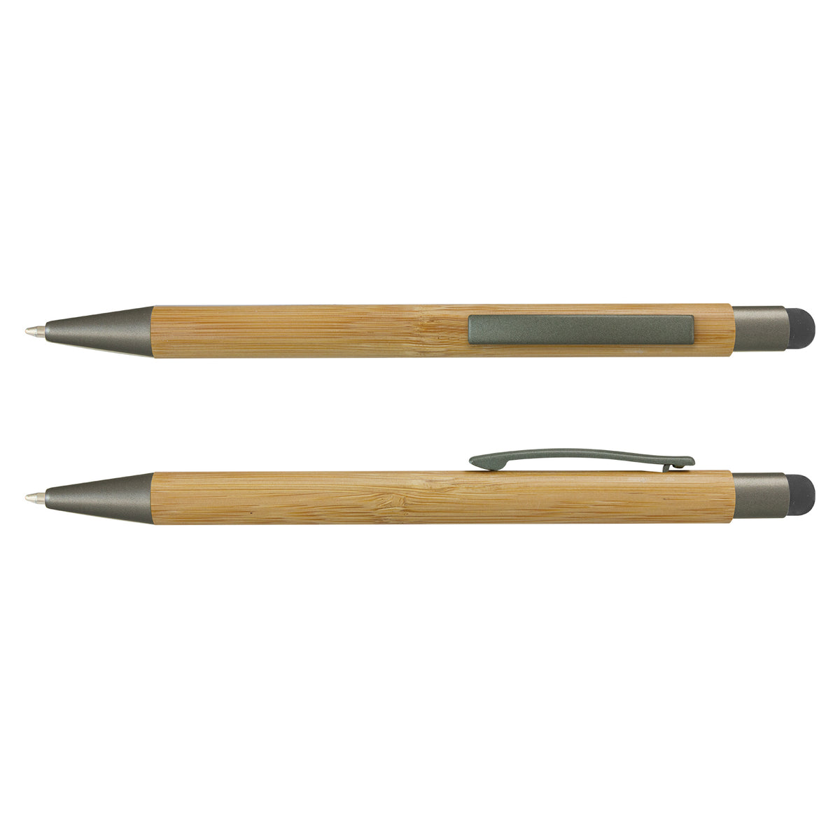 Lancer Bamboo Stylus Pen - Natural/Gunmetal