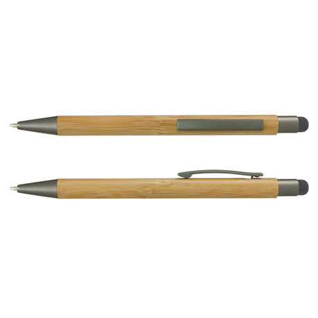 Lancer Bamboo Stylus Pen - Natural/Gunmetal