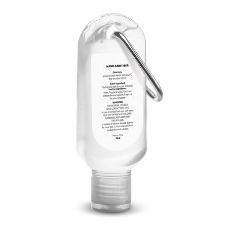 Carabiner Hand Sanitiser 55ml - Back