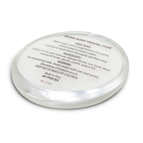 Hand Soap Travel Case - Round - Back