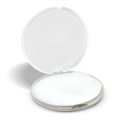 Hand Soap Travel Case - Round - Clear - Open