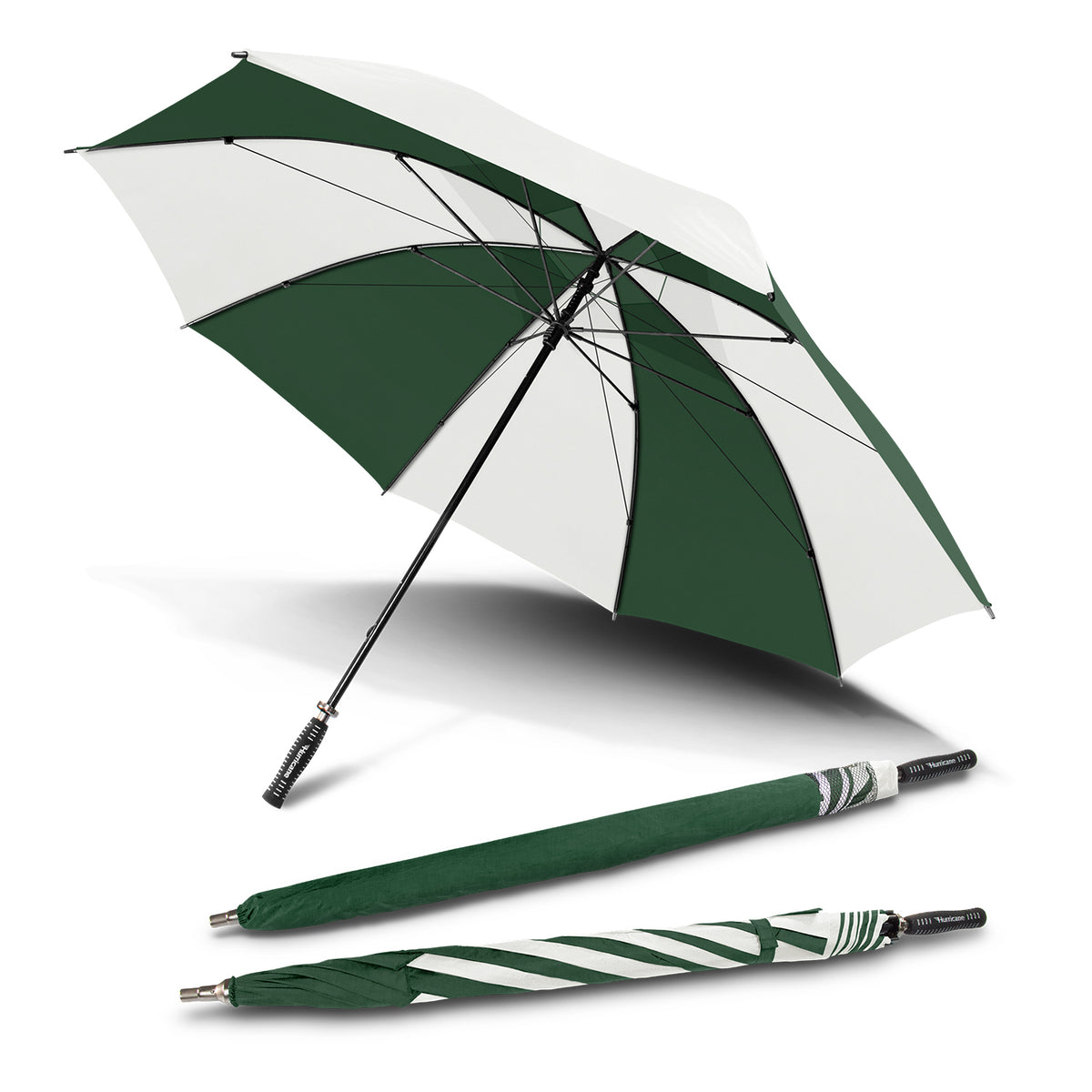 Hurricane Sport Umbrella - Bottle Green/White