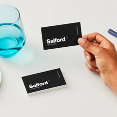 Economy Black & White Business Cards