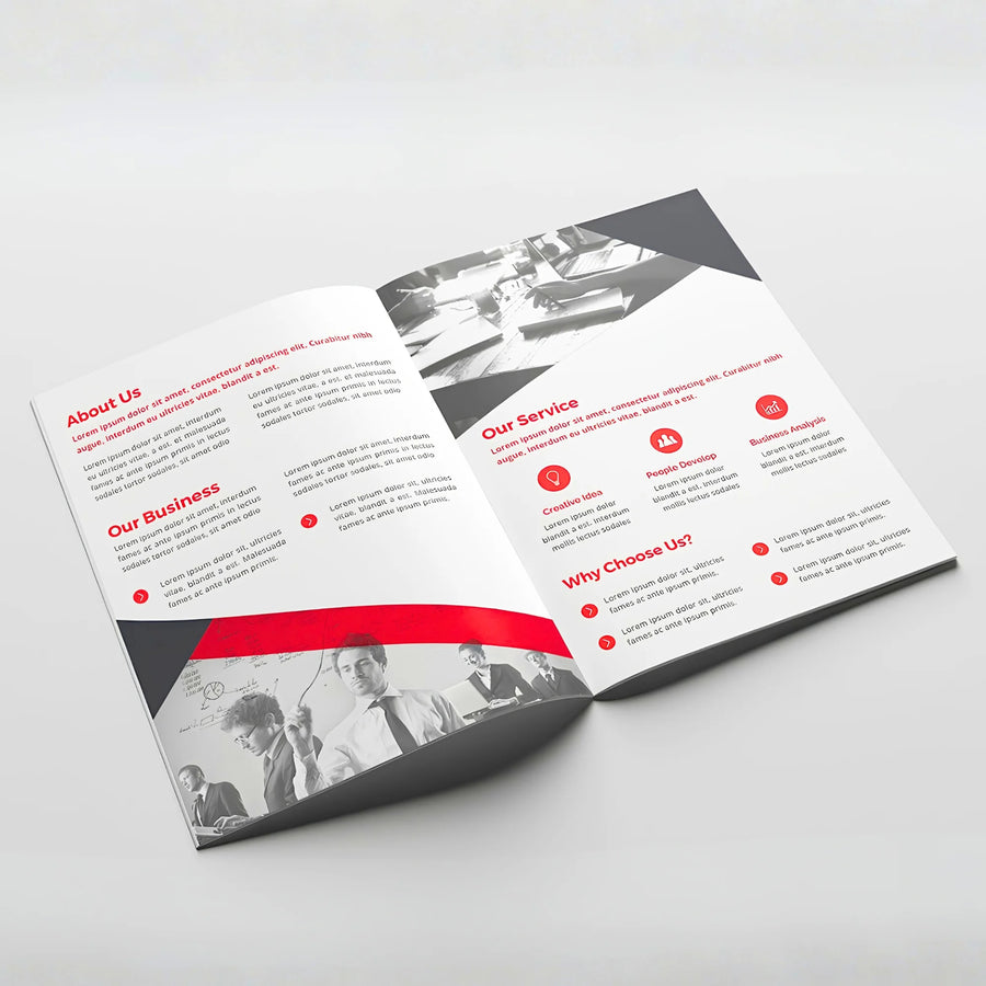 A3 folded to A4 bi-fold brochure