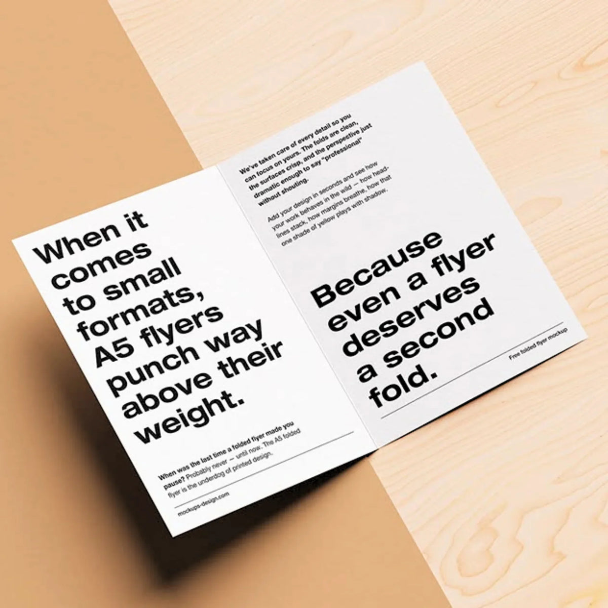 A5 Folded to A6 Brochures