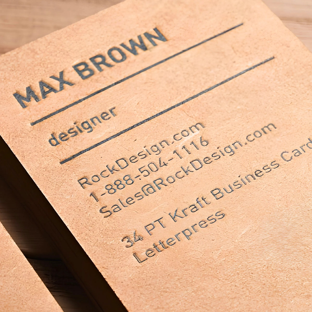 Kraft Business Cards — image 5