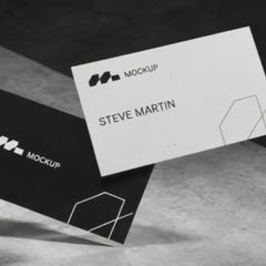 Economy Black & White Business Cards