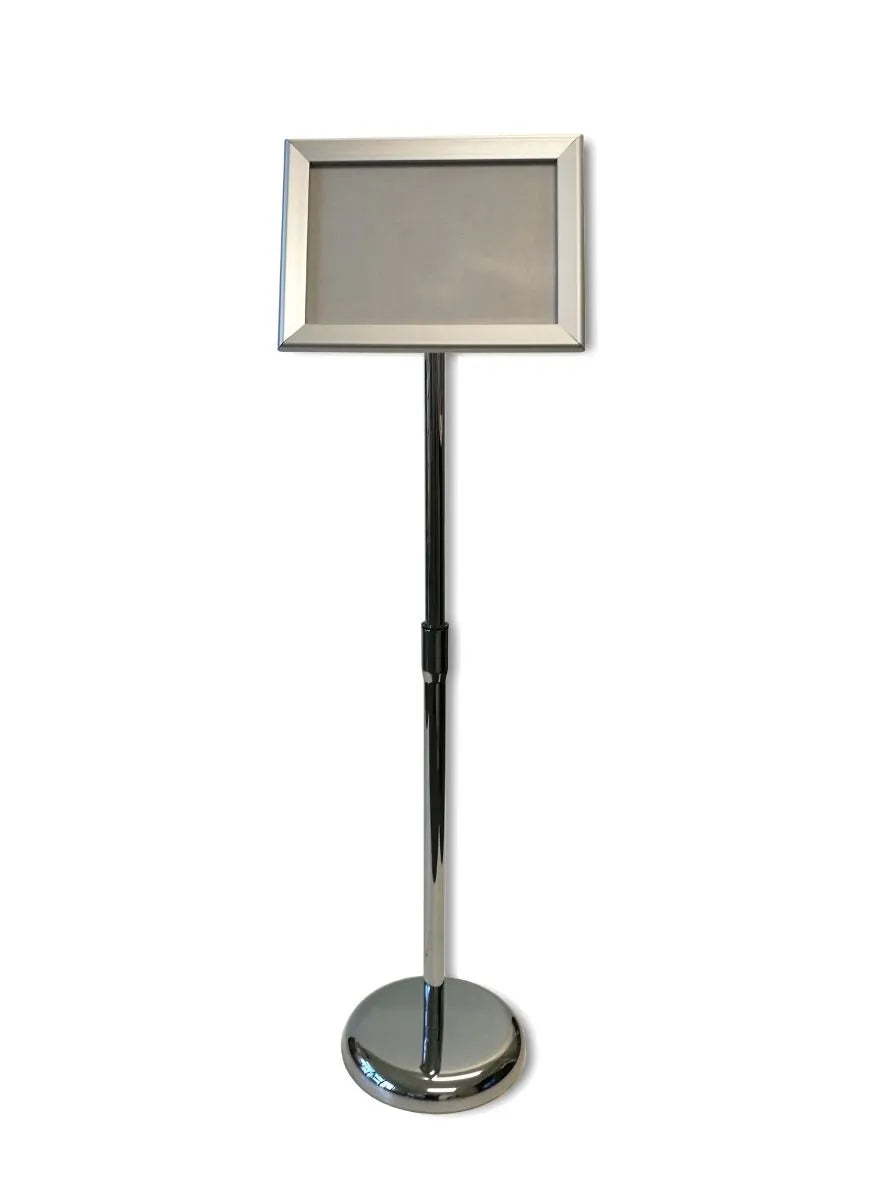 Freestanding snap-frame poster display stand