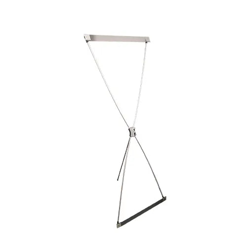 Portable X-banner display, frame and details