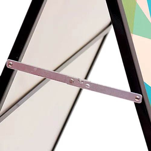 Metal A-frame Footpath Sign – Black display and details