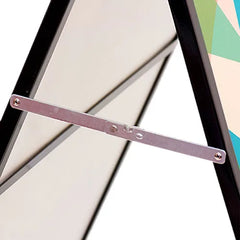 Metal A-frame Footpath Sign – Black display and details