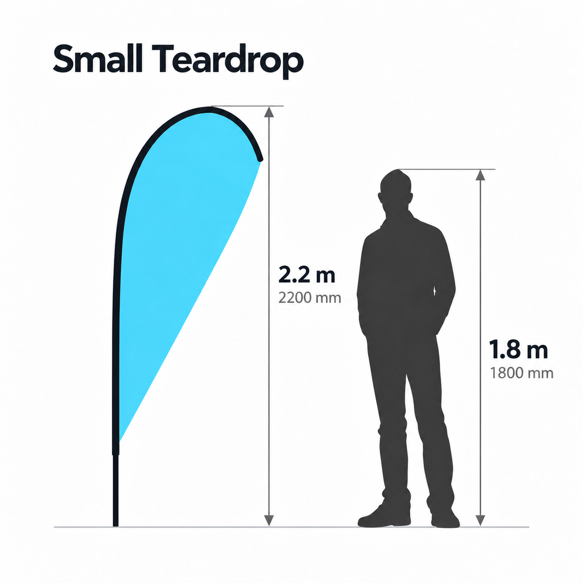 Teardrop Double Sided Small Size Guide