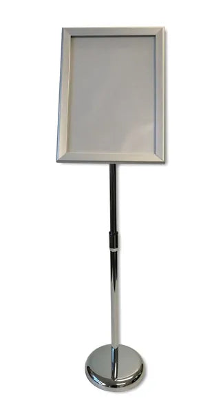 Freestanding snap-frame poster display stand