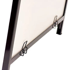 Metal A-frame Footpath Sign – Black display and details