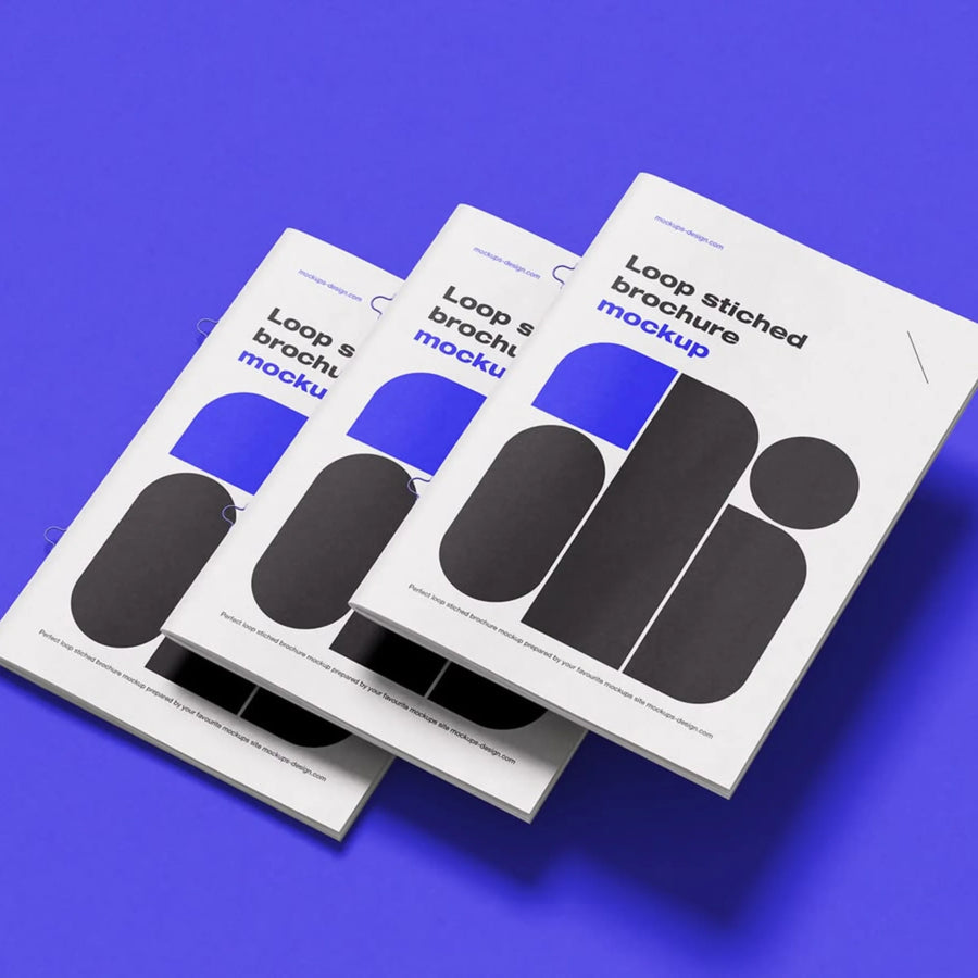 Self-cover stapled booklet printing