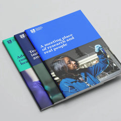 Self-cover stapled booklet printing