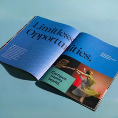 Self-cover stapled booklet printing