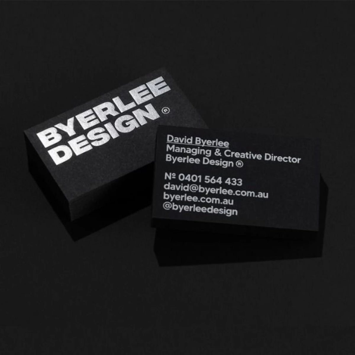 Silver Foil Business Cards — image 1